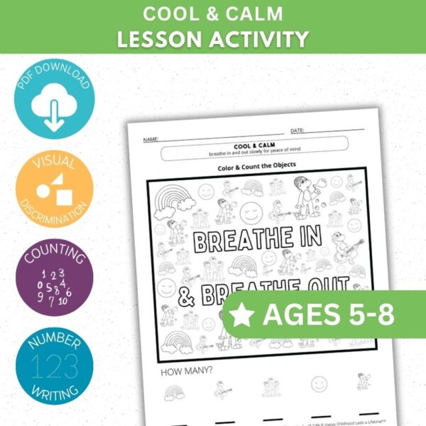 Cool & Calm Activity - Color & Count