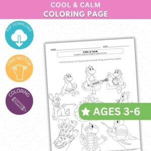 Cool & Calm - Coloring Sheet
