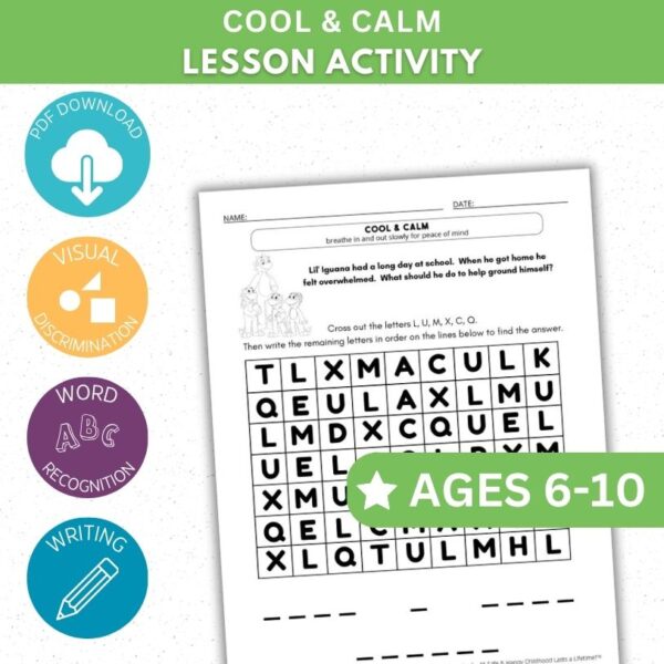 Cool & Calm Activity - Cross Out