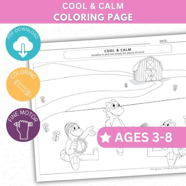 Cool & Calm - Coloring Sheet