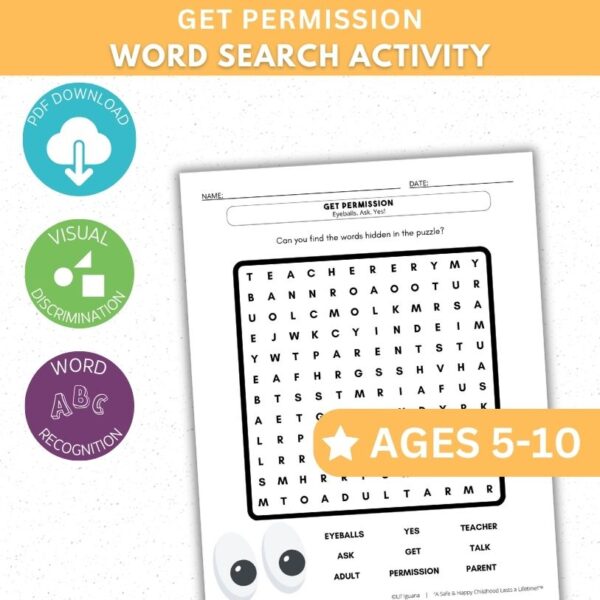 Get Permission Activity- Word Search