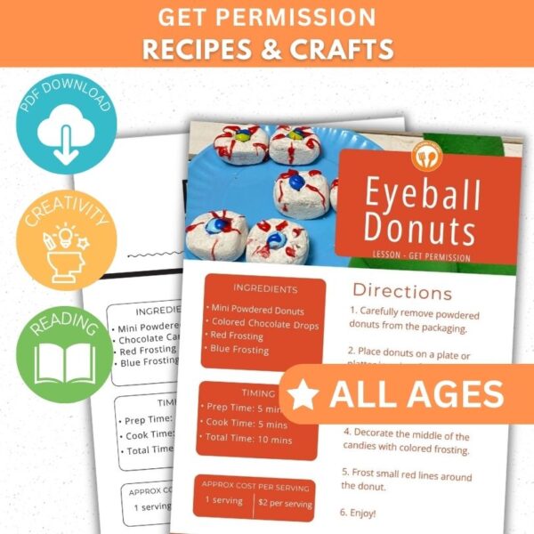 Get Permission Activity - Eyeball Donut Snack