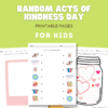 random acts of kindness day printable worksheets