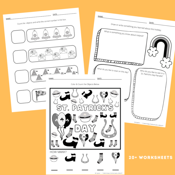 St. Patrick's Day Printable Activity - Digital Bundle - Image 2