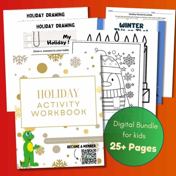 Kid's Holiday Printable Activity Bundle
