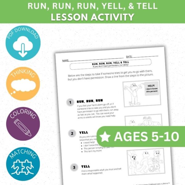 Run, Run, Run, Yell & Tell Activity - How To